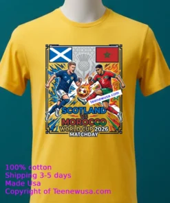 Scotland Vs Morocco World Cup 2026 T Shirt