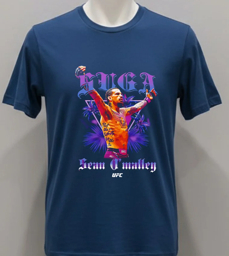 Sean O Malley Old English Palms Ufc 2025 Shirt - navy-shirt Sean Omalley Old English Palms Ufc 2025 Shirt Navy Shirt 1