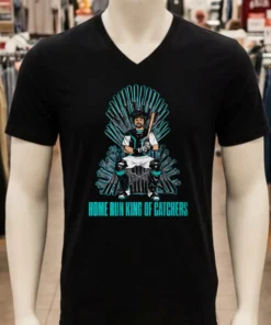 Seattle Mariners Cal Raleigh Home Run King Of Catchers Shirt