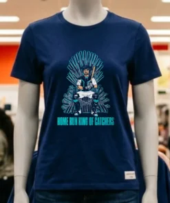 Seattle Mariners Cal Raleigh Home Run King Of Catchers Shirt