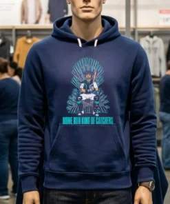 Seattle Mariners Cal Raleigh Home Run King Of Catchers Shirt