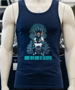 Seattle Mariners Cal Raleigh Home Run King Of Catchers Shirt