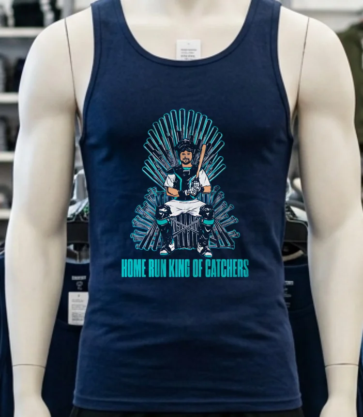Seattle Mariners Cal Raleigh Home Run King Of Catchers Shirt - navy-shirt Seattle Mariners Cal Raleigh Home Run King Of Catchers Shirt Navy Shirt 3