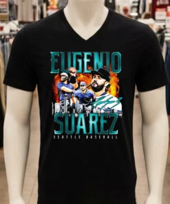 Seattle Mariners Eugenio Suarez Retro Flair Signature Shirt