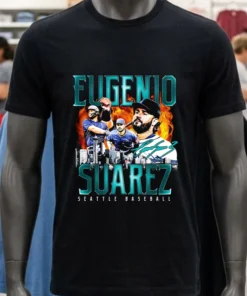 Seattle Mariners Eugenio Suarez Retro Flair Signature Shirt