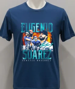 Seattle Mariners Eugenio Suarez Retro Flair Signature Shirt