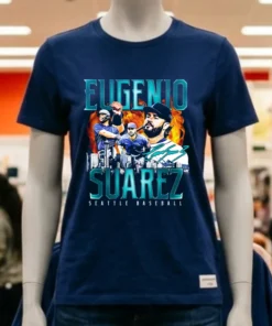 Seattle Mariners Eugenio Suarez Retro Flair Signature Shirt
