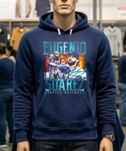 Seattle Mariners Eugenio Suarez Retro Flair Signature Shirt