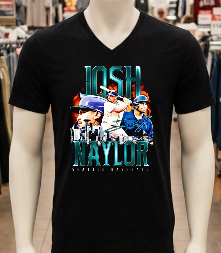 Seattle Mariners Josh Naylor Hes Big Hes Slow Shirt Balck Shirt 1