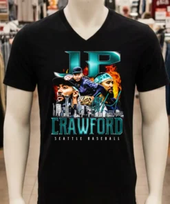 Seattle Mariners Jp Crawford Retro Flair Signature Shirt