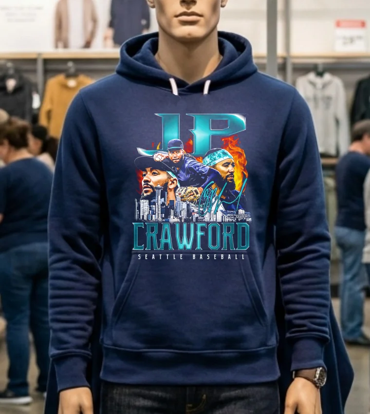 Seattle Mariners Jp Crawford Retro Flair Signature Shirt - navy-shirt Seattle Mariners Jp Crawford Retro Flair Signature Shirt Navy Shirt