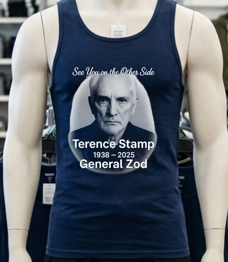 See You On The Other Side Terence Stamp 1938 2025 General Zod Shirt Navy Shirt 3