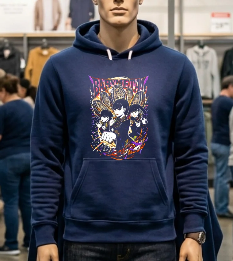 Seikima Ii Vs Babymetal Shirt - navy-shirt Seikima Ii Vs Babymetal Shirt Navy Shirt