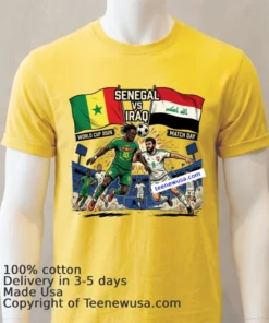 Senegal Vs Iraq World Cup 2026 T Shirt