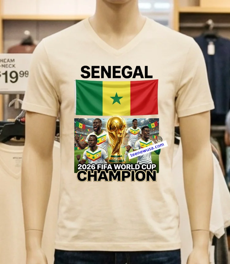 Senegal World Cup 2026 Fan T Shirt - white-t-shirt Senegal World Cup 2026 Fan T Shirt White T Shirt 2