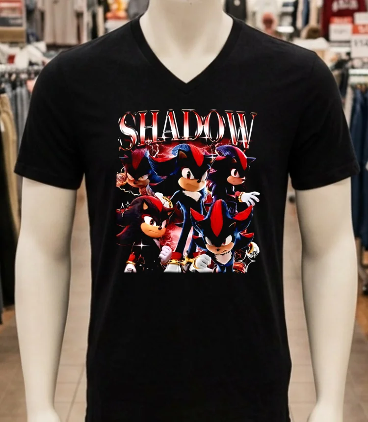 Shadow The Hedgehog Sonic Graphic Shirt Balck Shirt 1