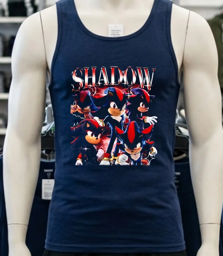 Shadow The Hedgehog Sonic Graphic Shirt - navy-shirt Shadow The Hedgehog Sonic Graphic Shirt Navy Shirt 3