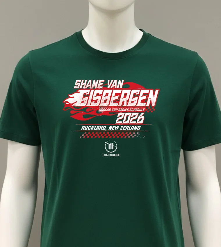 Shane Van Gisbergen Nascar Cup Series Schedule 2026 Auckland New Zealand Shirt - green-shirt Shane Van Gisbergen Nascar Cup Series Schedule 2026 Auckland New Zealand Shirt Green Shirt 1