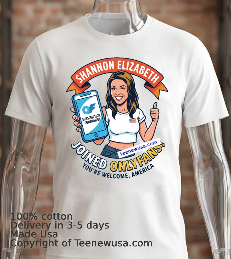 Shannon Elizabeth Joins Onlyfans T Shirt - white-t-shirt 2 Shannon Elizabeth Joins Onlyfans T Shirt White T Shirt 2