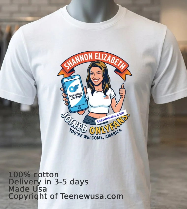 Shannon Elizabeth Joins Onlyfans T Shirt - white-t-shirt 3 Shannon Elizabeth Joins Onlyfans T Shirt White T Shirt 3