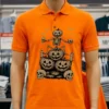 Skeleton Pumpkin Halloween 2025 Shirt Orange Shirt
