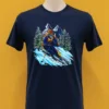 Skiing Skeleton Shirt Navy Shirt 1