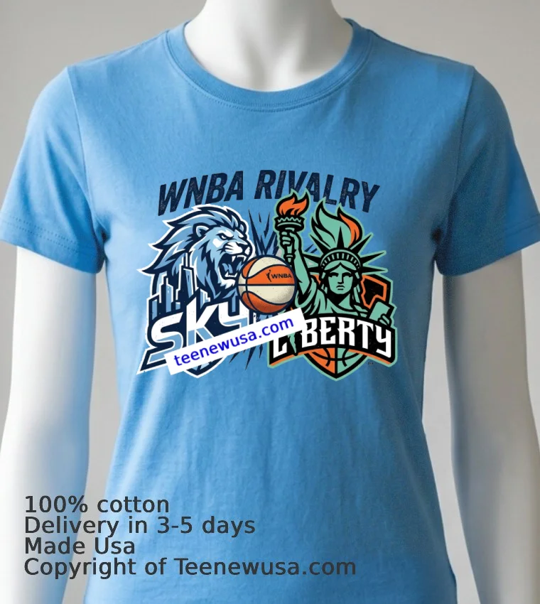 Sky Vs Liberty Wnba Sport T Shirt - blue-shirt Sky Vs Liberty Wnba Sport T Shirt Blue Shirt