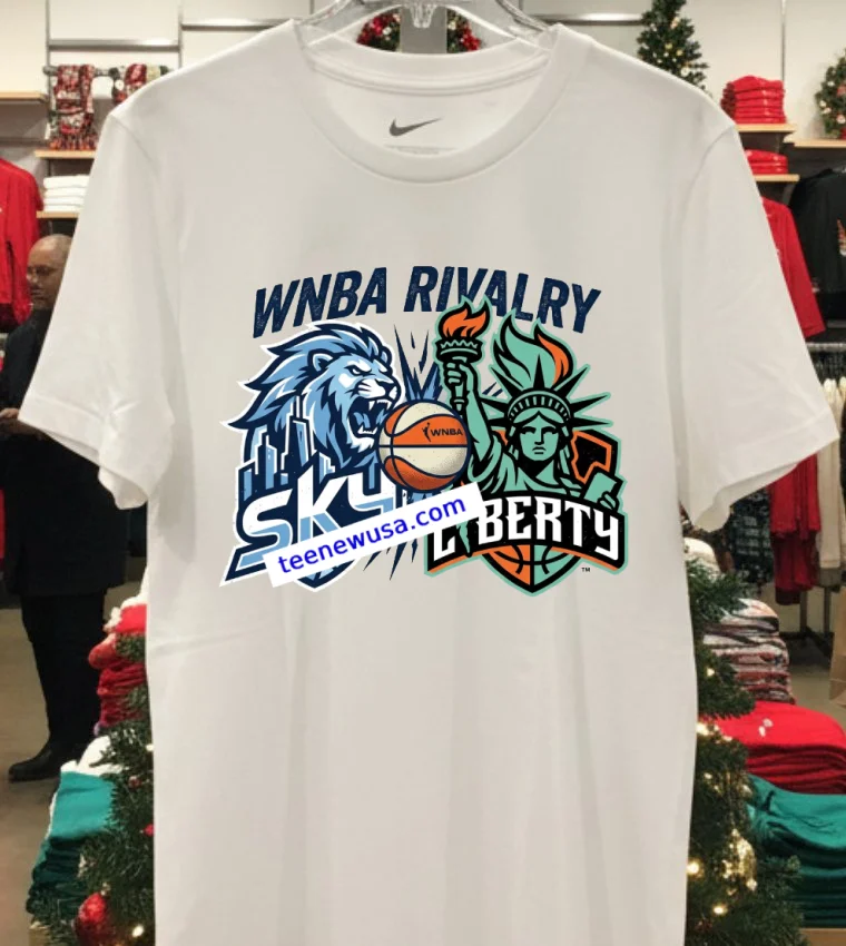 Sky Vs Liberty Wnba Sport T Shirt White T Shirt