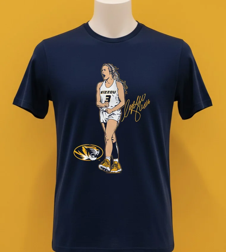 Sophie Cunningham Missouri Basketball Superstar Pose Signature Shirt - navy-shirt Sophie Cunningham Missouri Basketball Superstar Pose Signature Shirt Navy Shirt 1