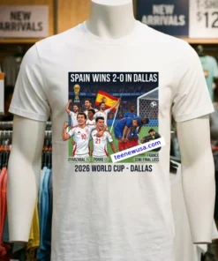 Spain Beat France 2 0 In The 2026 World Cup Semi Final In Dallas Thanks To Goals From Mikel Oyarzabal And Pedro Porro T Shirt
