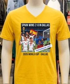 Spain Beat France 2 0 In The 2026 World Cup Semi Final In Dallas Thanks To Goals From Mikel Oyarzabal And Pedro Porro T Shirt