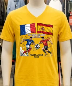 Spain Vs France In The Fifa World Cup 2026 Semi Final At Dallas Stadium