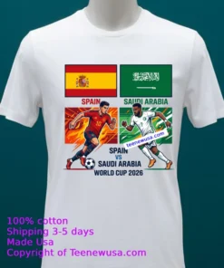 Spain Vs Saudi Arabia World Cup 2026 T Shirt