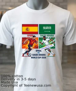 Spain Vs Saudi Arabia World Cup 2026 T Shirt