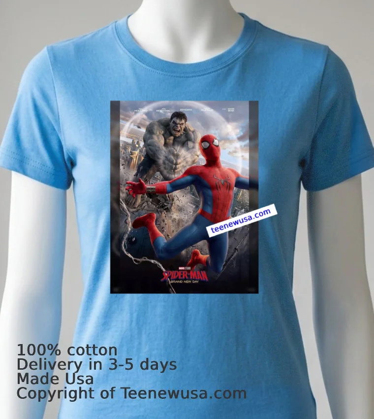 Spider Man Brand New Day T Shirt Blue Shirt