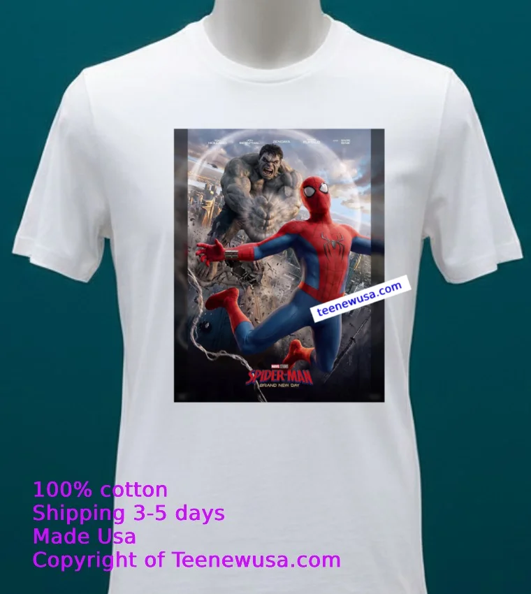 Spider Man Brand New Day T Shirt - white-t-shirt 20 Spider Man Brand New Day T Shirt White T Shirt 20