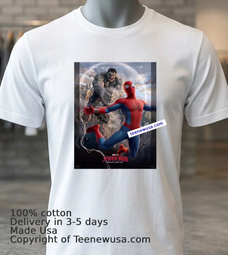 Spider Man Brand New Day T Shirt - white-t-shirt 3 Spider Man Brand New Day T Shirt White T Shirt 3