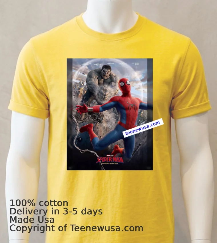 Spider Man Brand New Day T Shirt Yellow T Shirt