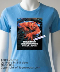 Spider Man On Playstation 1T Shirt