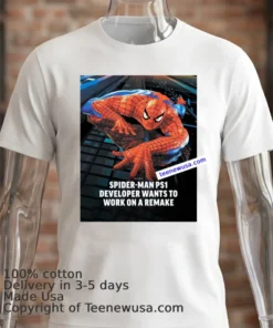 Spider Man On Playstation 1T Shirt