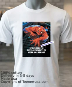 Spider Man On Playstation 1T Shirt
