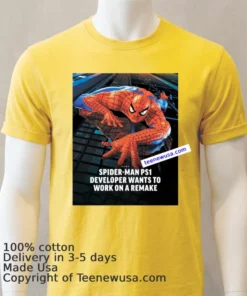 Spider Man On Playstation 1T Shirt