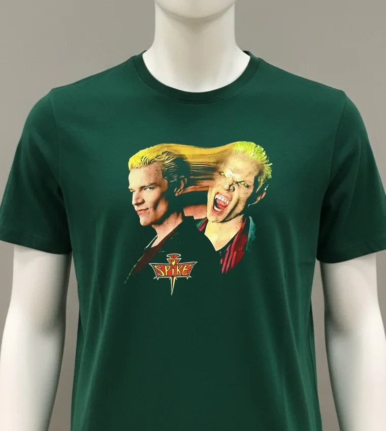 Spike Buffy The Vampire Slayer Movie Shirt - green-shirt Spike Buffy The Vampire Slayer Movie Shirt Green Shirt 1