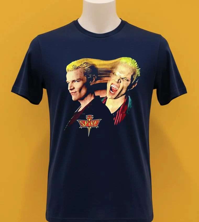 Spike Buffy The Vampire Slayer Movie Shirt Navy Shirt 1