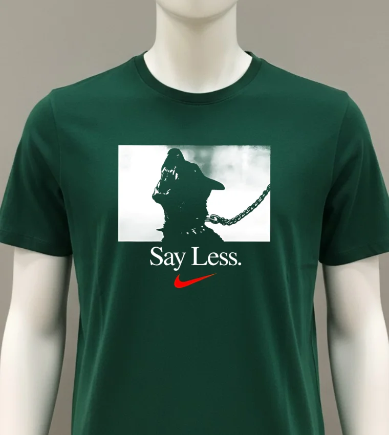 Sportswear Say Less Graphic Shirt Green Shirt 1