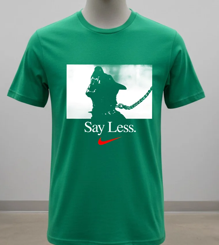 Sportswear Say Less Graphic Shirt Green Shirt