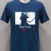 Sportswear Say Less Graphic Shirt Navy Shirt 2