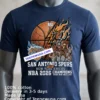Spurs Defeat Knicks Official San Antonio Nba 2026 Champions Tee Navy Shirt 3