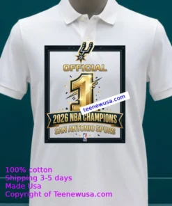 Spurs Number 1 Official 2026 Nba Champions T Shirt White T Shirt 23