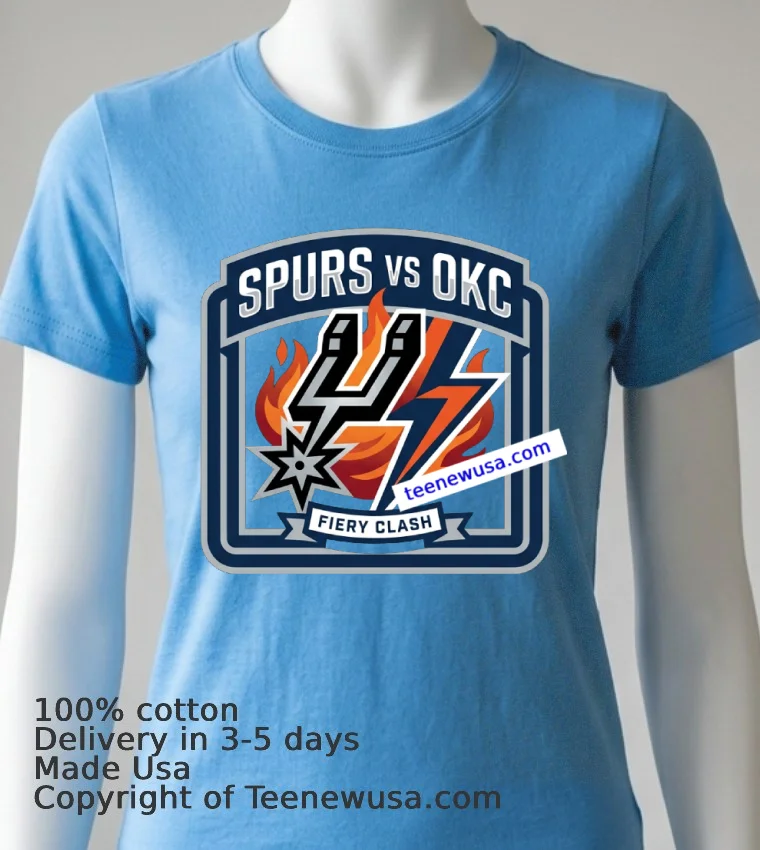 Spurs Vs Okc Fan Sports T Shirt Blue Shirt